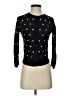 Halogen 100% Viscose Polka Dots Black Cardigan Size S - photo 1