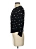 Halogen 100% Viscose Polka Dots Black Cardigan Size S - photo 5