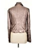 Muubaa 100% Leather Metallic Gold Brown Leather Jacket Size 12 - photo 2