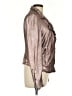 Muubaa 100% Leather Metallic Gold Brown Leather Jacket Size 12 - photo 4