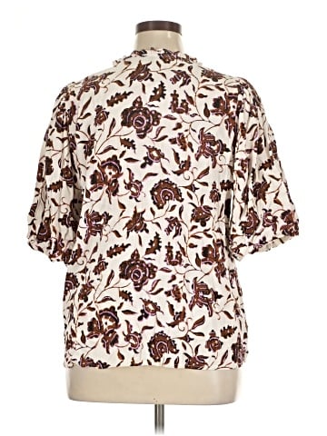 Ann Taylor Factory Short Sleeve Blouse (view 2)
