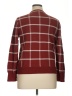 Ann Taylor Factory 100% Cotton Plaid Burgundy Pullover Sweater Size XL - photo 2