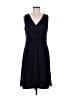 Ann Taylor Solid Blue Casual Dress Size M - photo 1