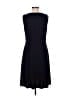 Ann Taylor Solid Blue Casual Dress Size M - photo 2