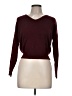 Love Tree Solid Purple Burgundy Pullover Sweater Size M - photo 1
