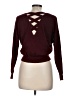 Love Tree Solid Purple Burgundy Pullover Sweater Size M - photo 2