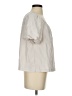 Max Studio Stripes Tan Ivory Short Sleeve Blouse Size S - photo 4