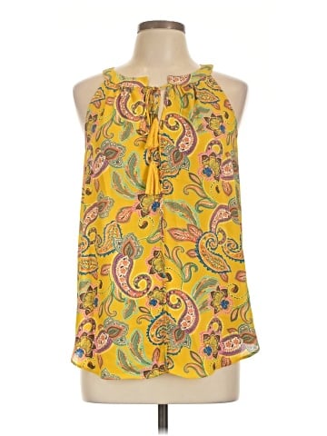 Rose + Olive Sleeveless Blouse (view 1)