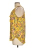 Rose + Olive 100% Polyester Yellow Sleeveless Blouse Size L - photo 5