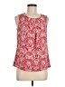 Talbots 100% Polyester Red Sleeveless Blouse Size 6 - photo 1