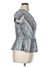 A. Byer Blue Short Sleeve Blouse Size XL - photo 4
