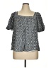 Max Studio Blue Short Sleeve Blouse Size XL - photo 1