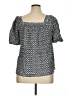 Max Studio Blue Short Sleeve Blouse Size XL - photo 2