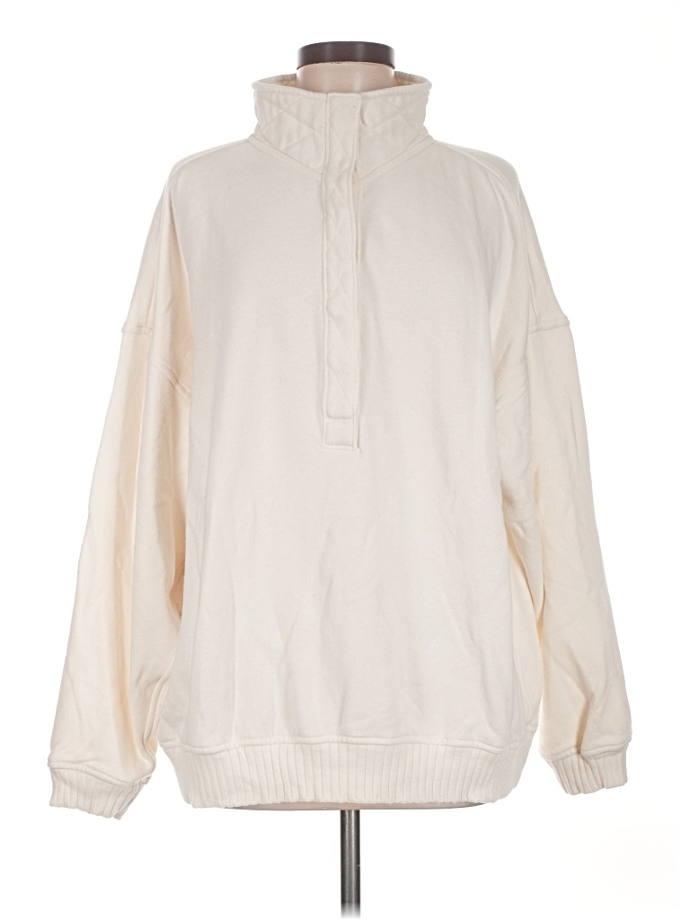 Pre-owned Aerie Pullover Sweater In Ivory