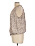 Sienna Sky 100% Polyester Tan Sleeveless Blouse Size L - photo 5