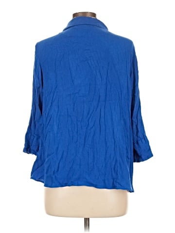 Sag Harbor 3/4 Sleeve Button-Down Shirt (view 2)