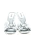 MICHAEL Michael Kors 100% Leather Metallic Silver Sandals Size 6 1/2 - photo 2