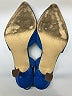 Just Fab Color Block Blue Heels Size 9 - photo 5