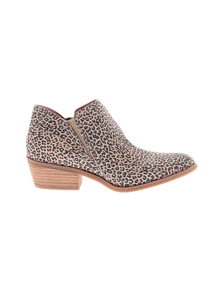 Pre-owned Lucky Brand Ankle Boots In Tan
