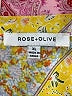 Rose + Olive 100% Polyester Paisley Yellow Long Sleeve Blouse Size XL - photo 7