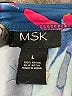 MSK 100% Rayon Tropical Blue Jumpsuit Size L - photo 4