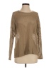 NSF 100% Cotton Metallic Tan Pullover Sweater Size P (petite) - photo 1