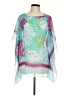 Talbots Outlet 100% Polyester Teal 3/4 Sleeve Blouse Size L - photo 1