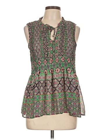 Rose + Olive Sleeveless Blouse (view 1)