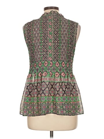 Rose + Olive Sleeveless Blouse (view 2)
