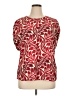 Next Red Short Sleeve Blouse Size 14 - photo 1