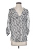 Maurices 100% Polyester Silver 3/4 Sleeve Blouse Size S - photo 1