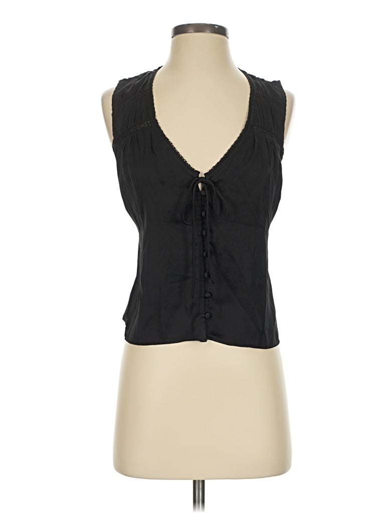Pre-owned American Eagle Outfitters Sleeveless Blouse In Black