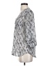Maurices 100% Polyester Silver 3/4 Sleeve Blouse Size S - photo 5