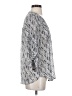 Maurices 100% Polyester Silver 3/4 Sleeve Blouse Size S - photo 4
