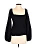 Halogen Black Long Sleeve Top Size S - photo 1