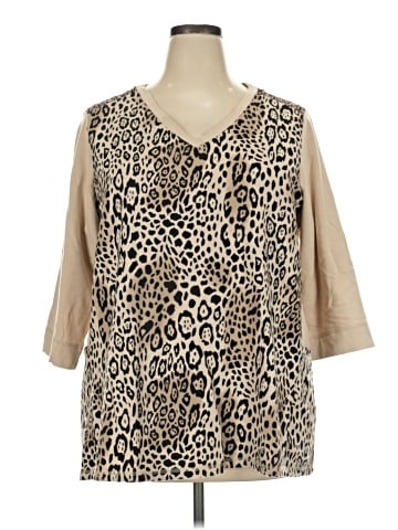 Susan Graver 3/4 Sleeve T-Shirt (view 1)
