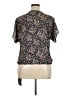 Weston 100% Polyester Floral Blue Short Sleeve Blouse Size XL - photo 2