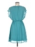 Lush 100% Polyester Solid Teal Cocktail Dress Size M - photo 2