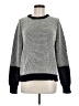 Si-iae Houndstooth Silver Pullover Sweater Size M - photo 1