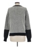 Si-iae Houndstooth Silver Pullover Sweater Size M - photo 2