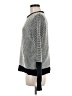 Si-iae Houndstooth Silver Pullover Sweater Size M - photo 5