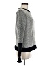 Si-iae Houndstooth Silver Pullover Sweater Size M - photo 4