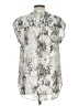 DR2 100% Polyester Silver Sleeveless Blouse Size L - photo 2
