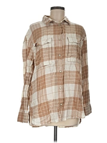 American Eagle Outfitters Long Sleeve Button-Down Shirt (view 1)