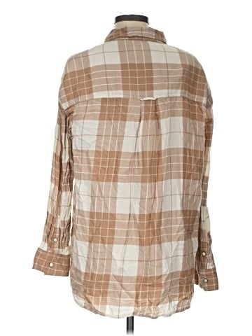 American Eagle Outfitters Long Sleeve Button-Down Shirt (view 2)