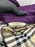 Burberry 100% Polyester Argyle Purple Coat Size XL - photo 5