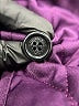 Burberry 100% Polyester Argyle Purple Coat Size XL - photo 4