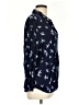Mango 100% Viscose Print Blue Long Sleeve Blouse Size L - photo 4
