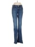 White House Black Market Hearts Blue Jeans Size 4 - photo 1