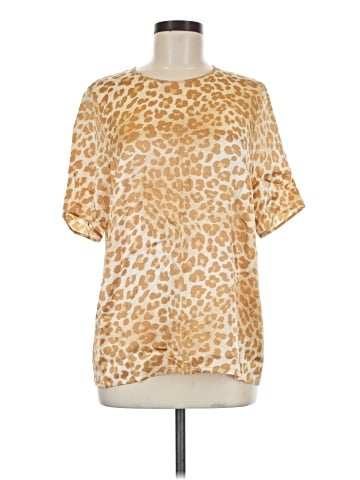 Escada by Margaretha Ley Short Sleeve Silk Top (view 1)